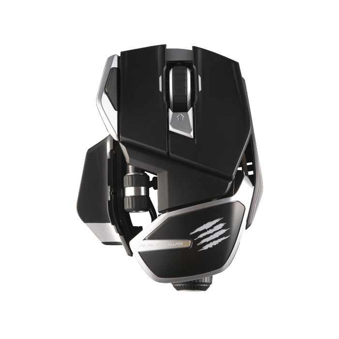 MAD CATZ R.A.T. DWS dual wireless Gaming Maus, Schwarz/Silber