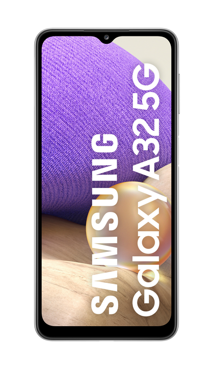 Smartphone Samsung Galaxy A32 5G, mostrando la pantalla.
