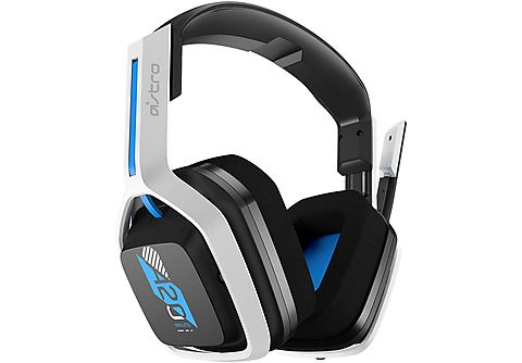 ASTRO GAMING A20 Headset, Gen 2, White/Blue (PS5, PS4, PC, Mac)
