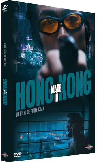 Couverture DVD : Homme avec des lunettes de soleil vise avec une arme, titre Hong Kong.