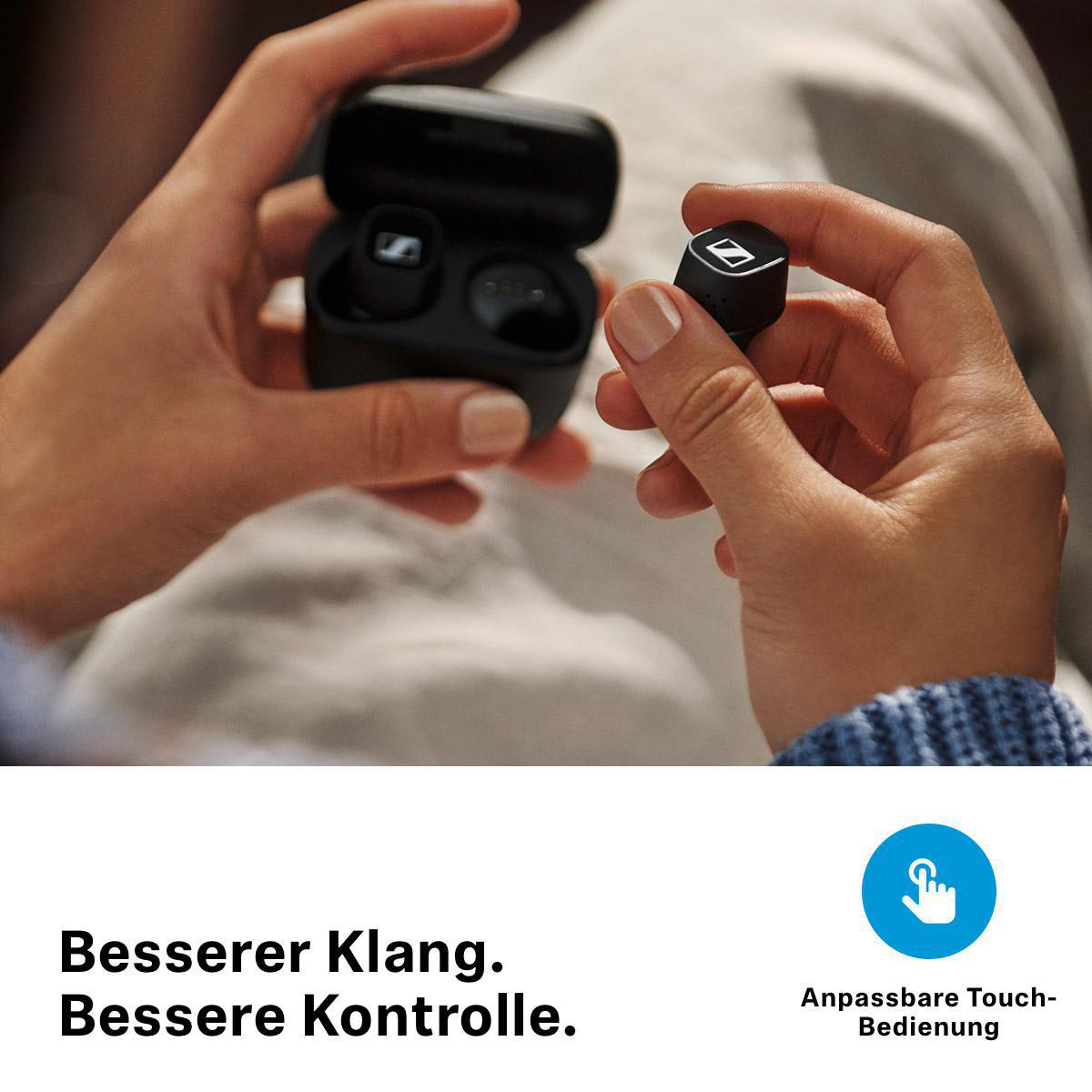 SENNHEISER CX 400BT, Passives Noise Cancellation, In-ear Kopfhörer Bluetooth Schwarz