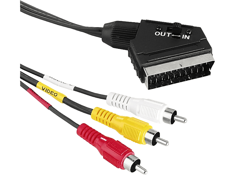 Hama Videokabel Rca - Scart 1.5 M Zwart(205156)