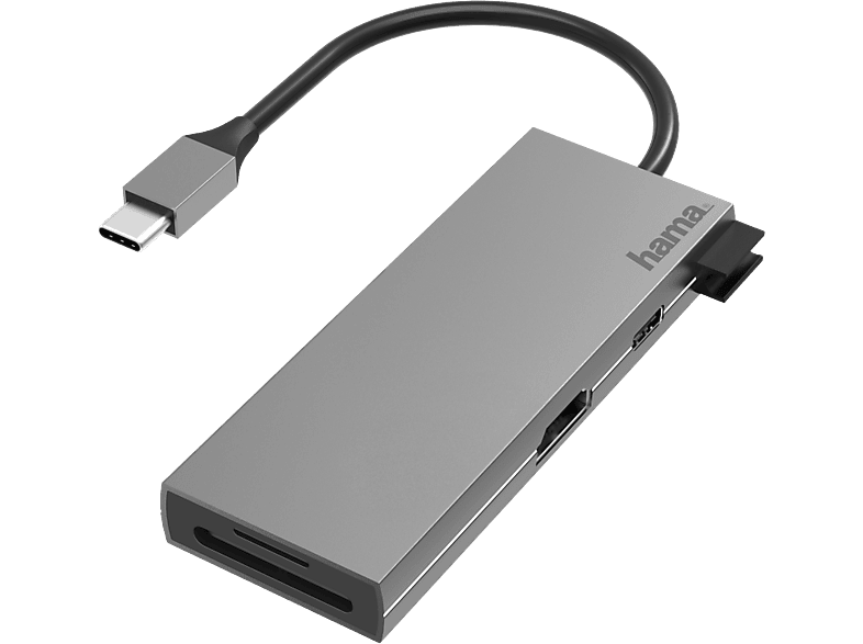 Hama Multipoort Adapter Usb-c - 6 Poorten (200110)