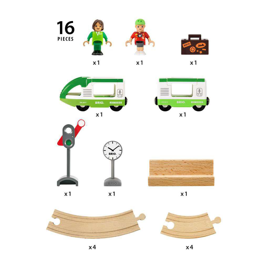 BRIO Starter Set Reisezug Eisenbahn Mehrfarbig