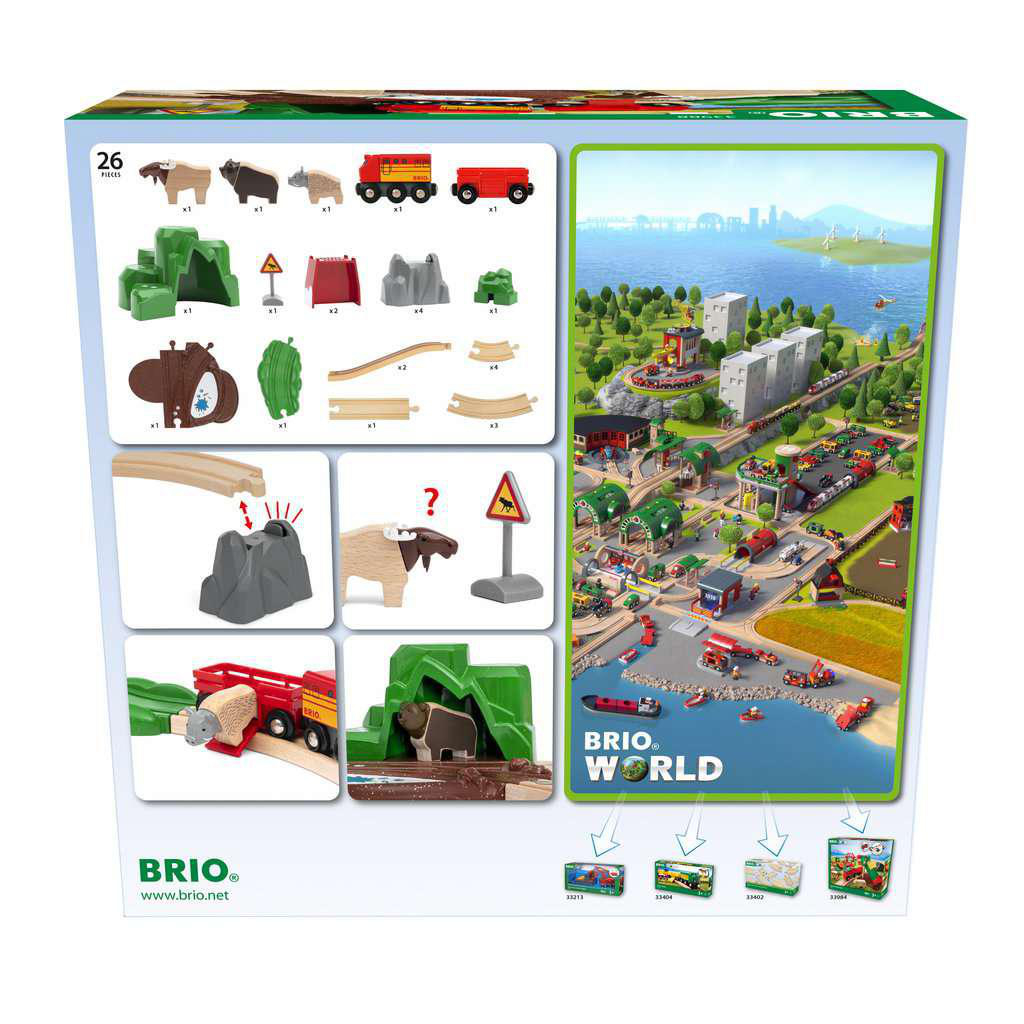 BRIO Nordische Waldtiere Set Eisenbahn Mehrfarbig