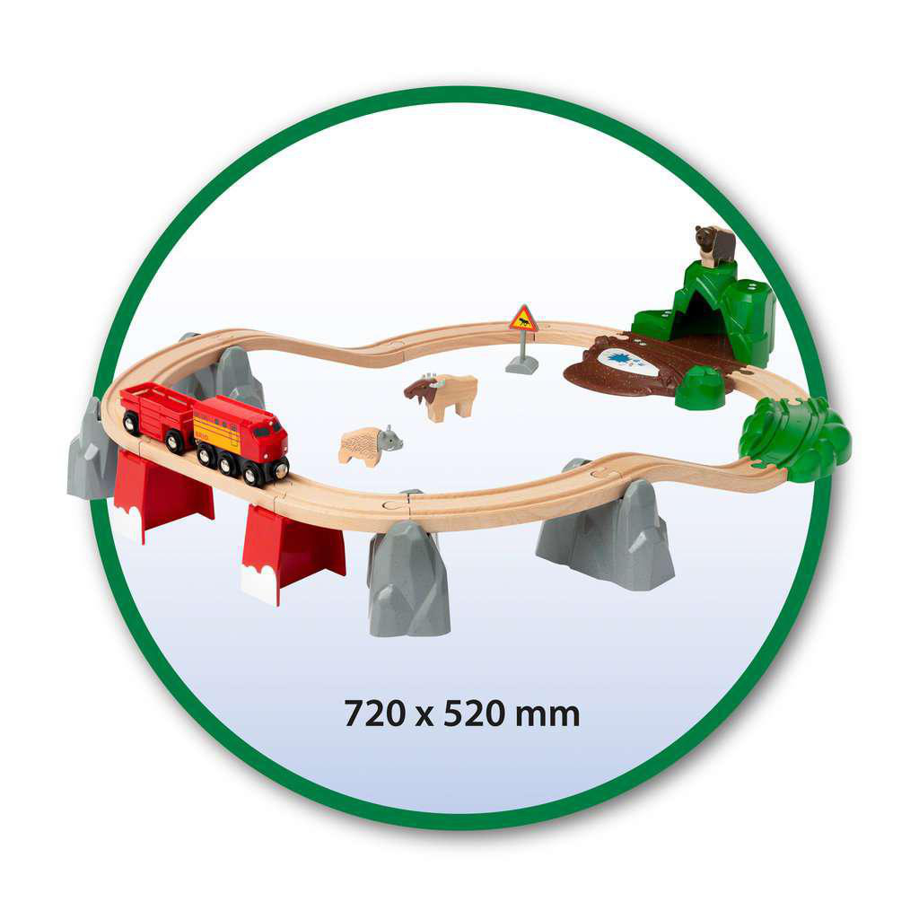BRIO Nordische Waldtiere Set Eisenbahn Mehrfarbig