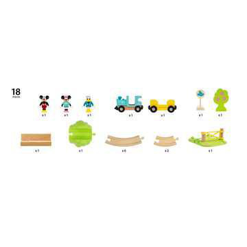 BRIO Micky Maus Eisenbahn-Set Eisenbahn Mehrfarbig
