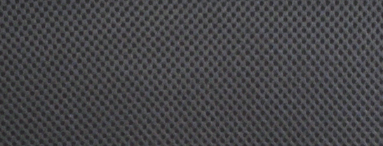 Close-up van een donkergrijs, getextureerd, geweven materiaal.
