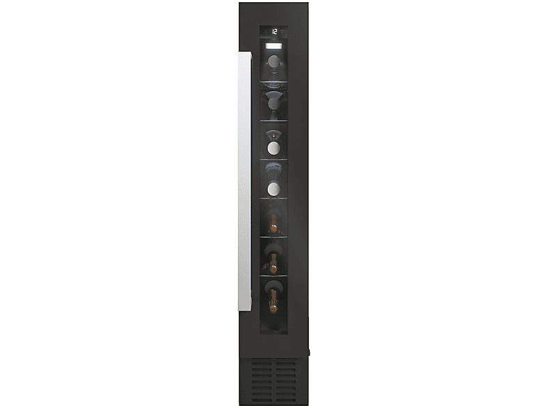 Vinoteca integrable - Candy CCVB 15/1, 20l, 7 botellas, 88cm, Cristal Anti-UV, Antivibraciones, Negro