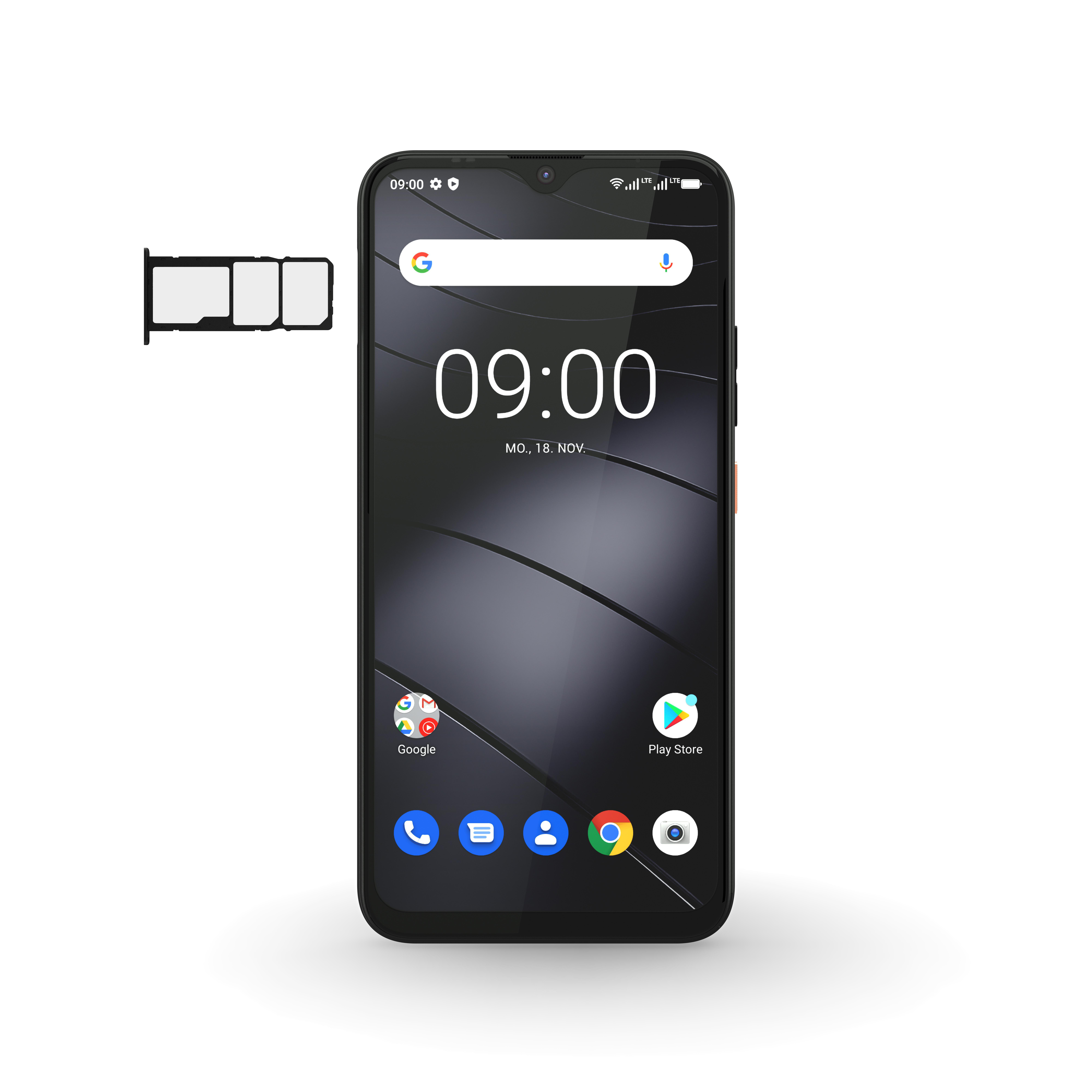 GIGASET GS4 64 GB Deep Black Dual SIM