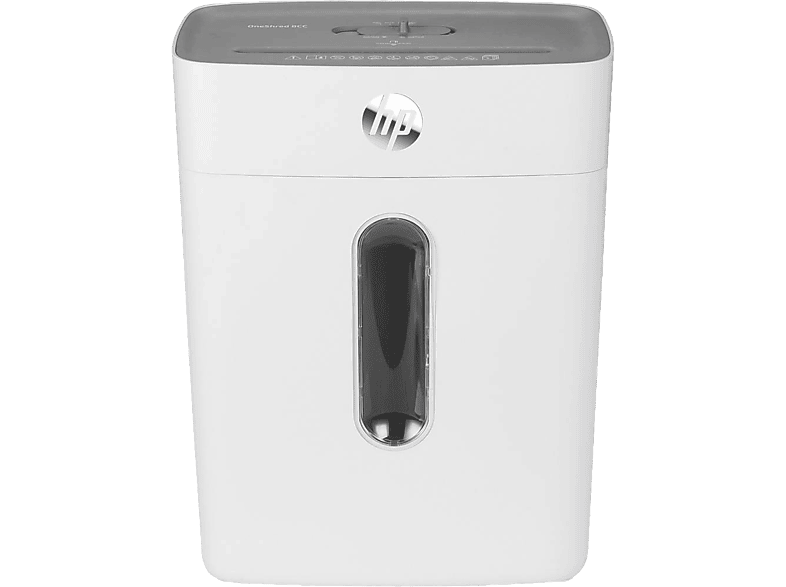 HP Aktenvernichter OneShred 8CC, 15 Liter, Partikelschnitt 5x 18mm, Weiß Aktenvernichter