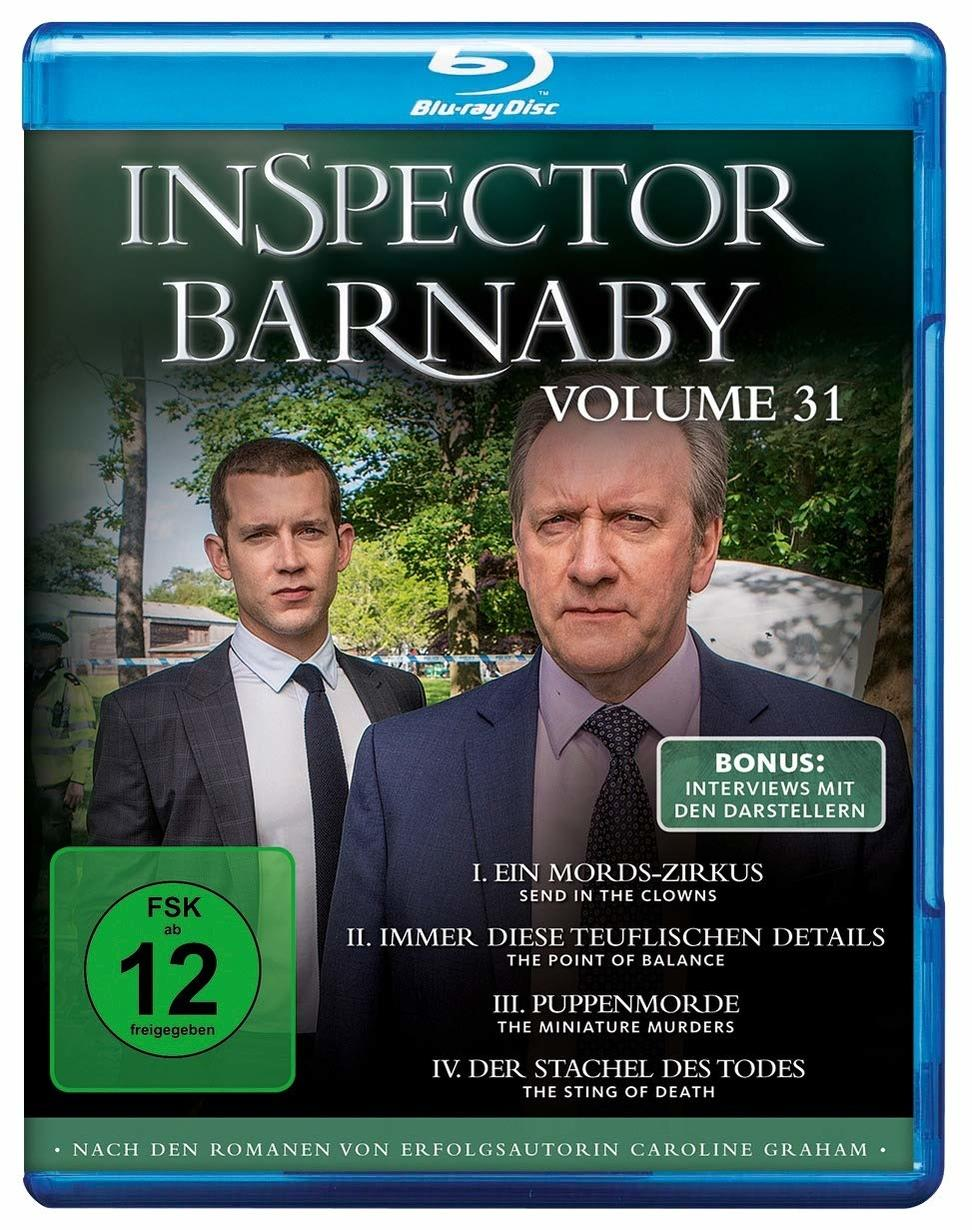 Inspector Barnaby DVD-Cover. Zwei Männer im Anzug. Text: 'The Sting of Death' und andere Episoden.