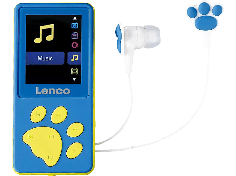 Lenco Mp3-speler 8 Gb + Oortjes Blauw (xemio-560bu)