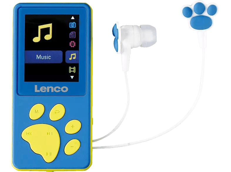 toilet Smederij breedtegraad LENCO MP3-speler 8 GB + Oortjes Blauw (XEMIO-560BU)