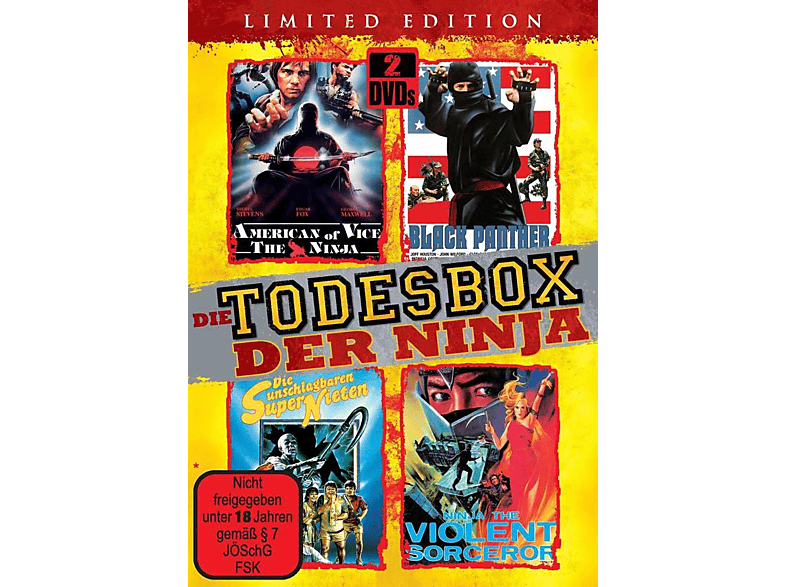 Die Todesbox der Ninja (4 Filme auf 2 DVD) DVD (FSK: 18)