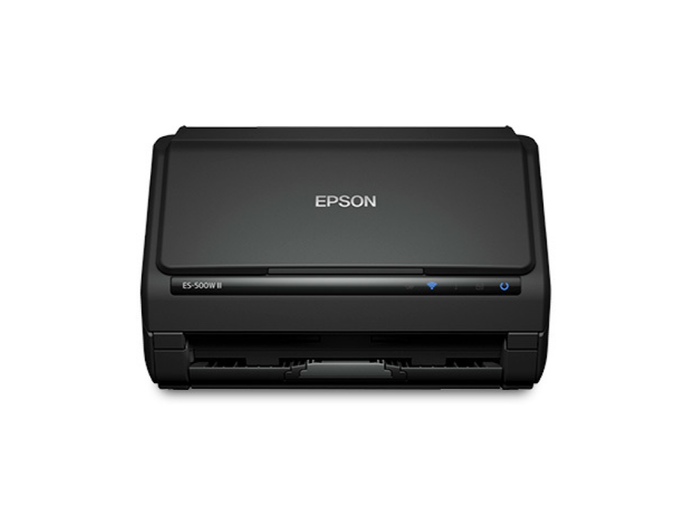 Escáner - Epson WorkForce ES-500WII, Inalámbrica, 600 x 600 DPI, 35 ppm, 30 bits, ReadyScan LED, Negro