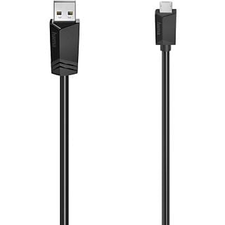 HAMA USB-kabel - microUSB 2.0 3 m Zwart (200609)