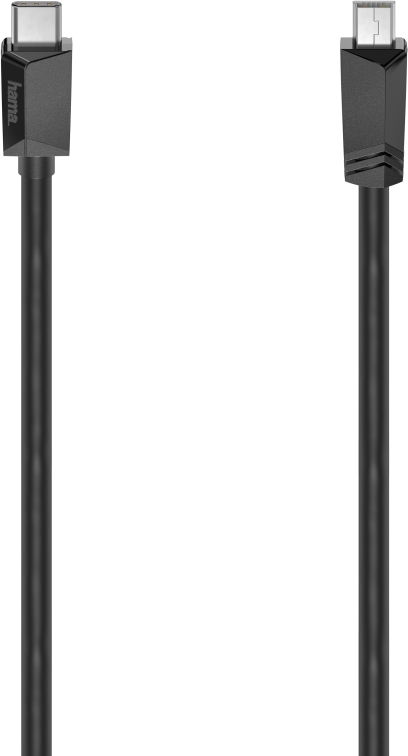 HAMA Câble USB-C - miniUSB-B 75 cm Noir (200643)
