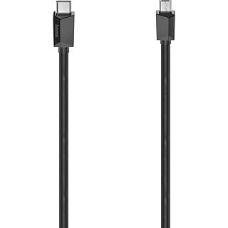 HAMA USB-C-kabel - microUSB 75 cm Zwart (200644)