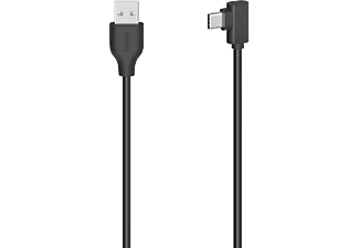 HAMA USB-kabel - USB-C 90° 2.0 75 cm Zwart (200646)