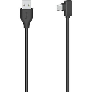 HAMA Câble USB - USB-C 90° 2.0 75 cm Noir (200646)