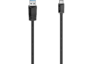 HAMA USB-kabel - USB-C 3.2 Gen 2 1 m Zwart (200657)
