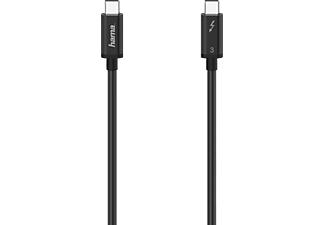 HAMA Câble USB-C - USB-C Thunderbolt 3 Ultra HD 50 cm Noir (200660)
