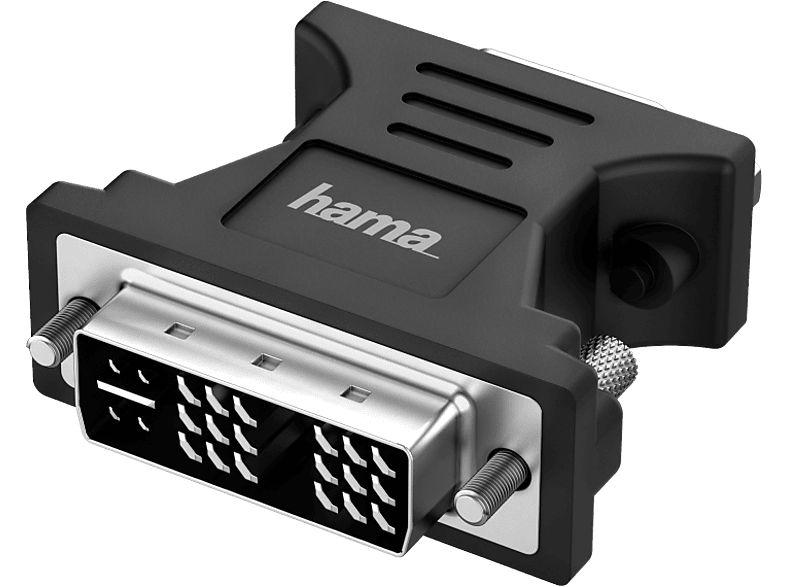 HAMA Adapter DVI - VGA Full HD Zwart (200340)