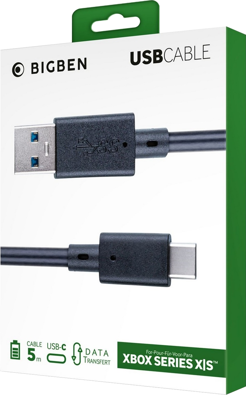 BIG BEN Xbox Series X/S kontroller USB-C töltőkábel, 5 m