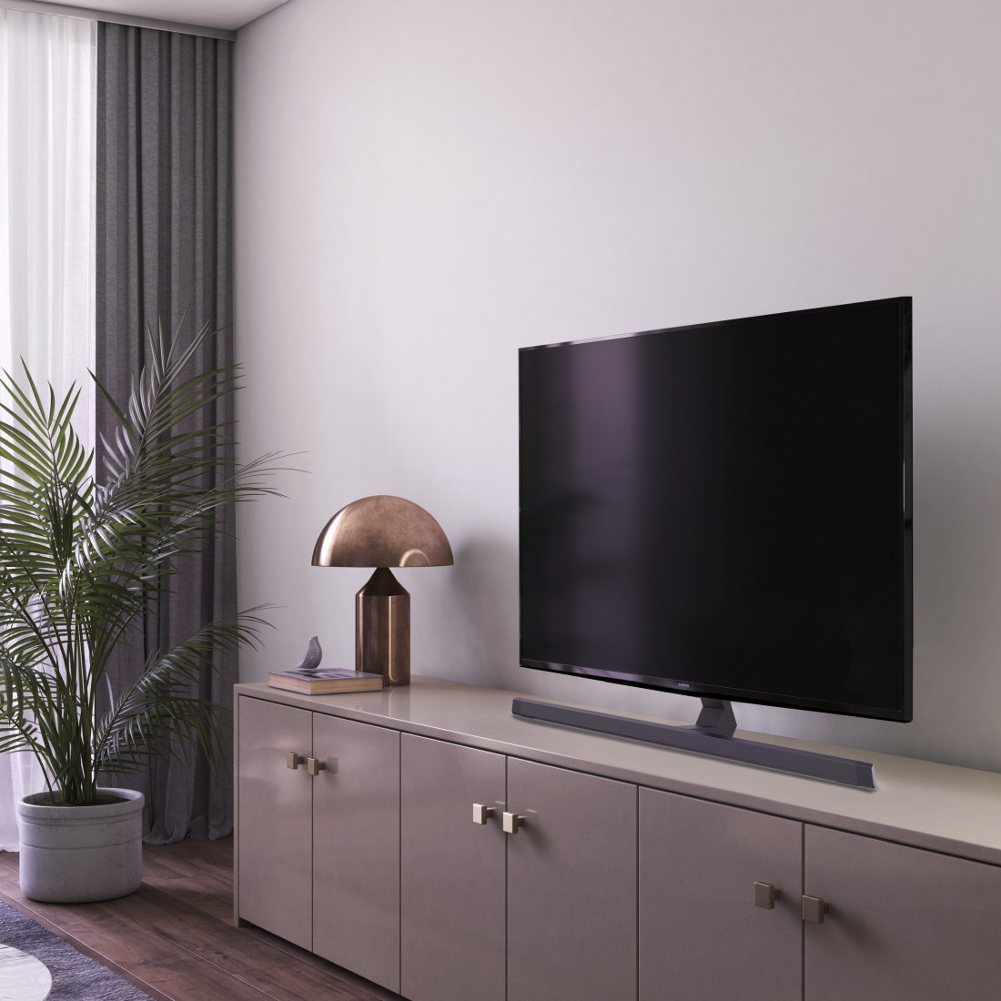 Schwarz max. Design TV-Standfuß, 65 Schwenkbar, HAMA Zoll, Neigbar, rotierbar,