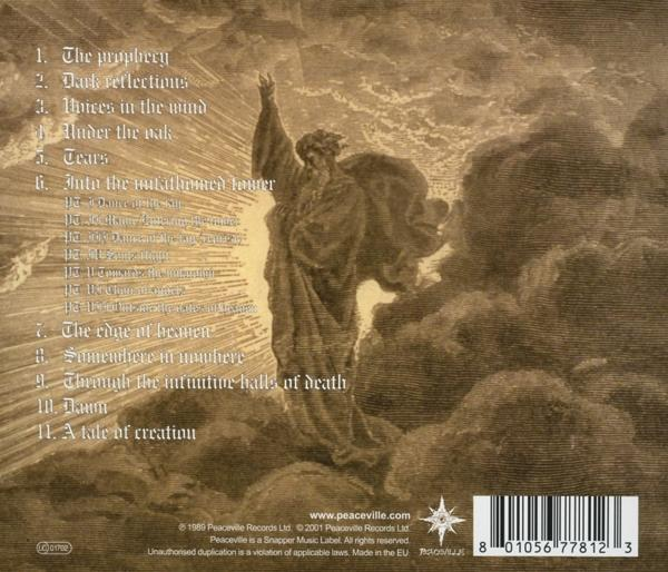 Albumcover mit einem Mann in Gewändern, der nach einem hellen Licht greift.