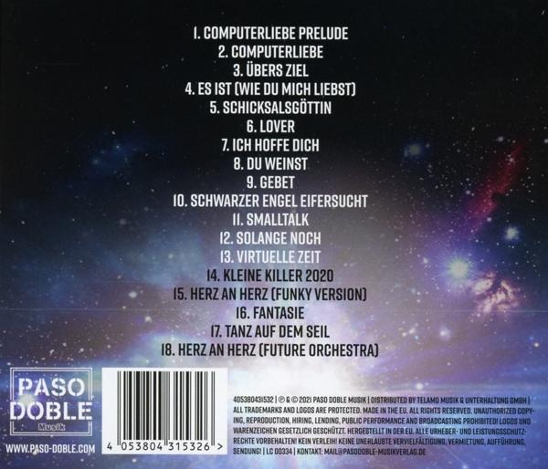 Ein CD-Cover mit der Trackliste eines Albums auf der Rückseite.