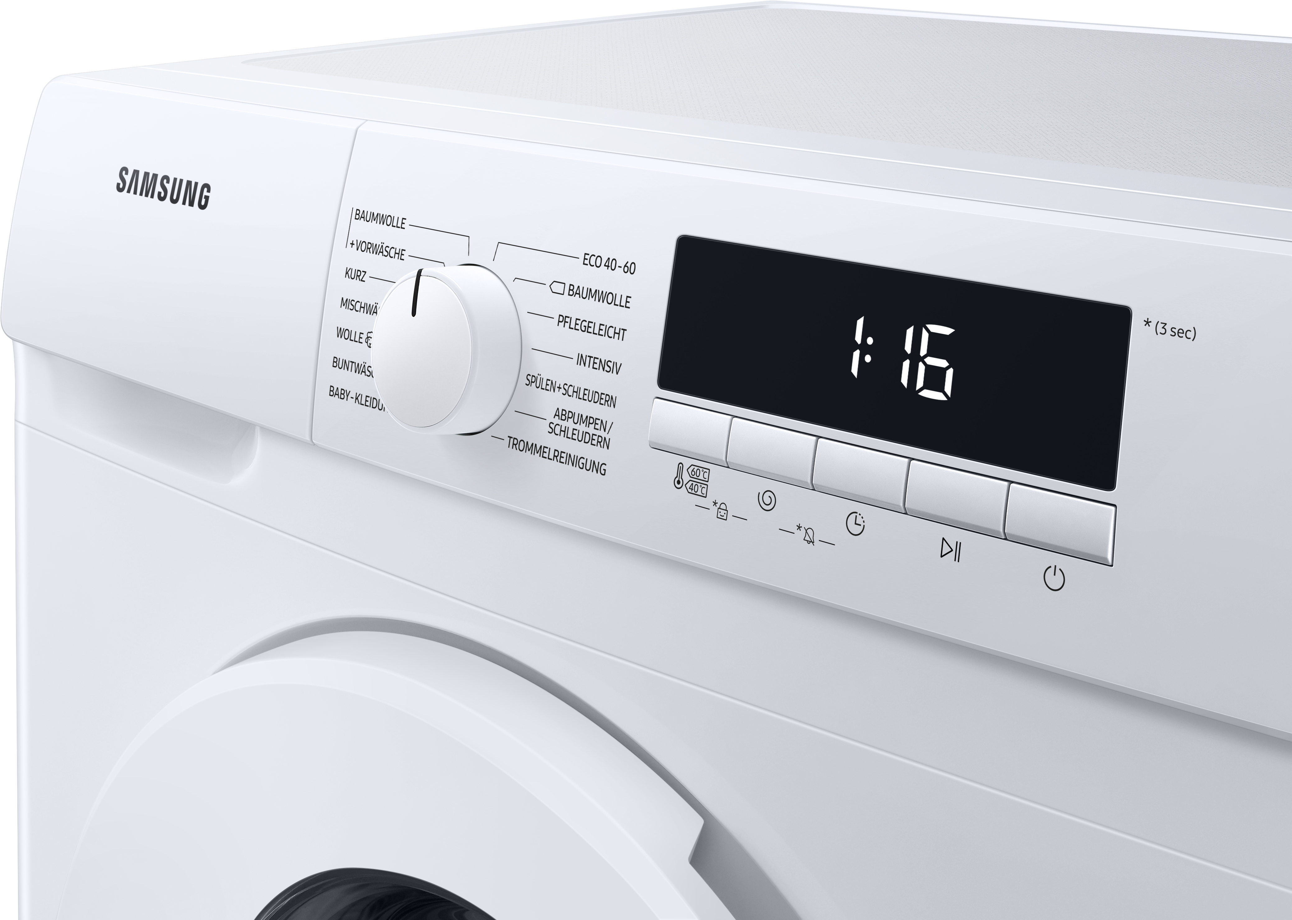 SAMSUNG WW9FT304PWW/EG Waschmaschine (9 kg, 1400 U/Min., D)