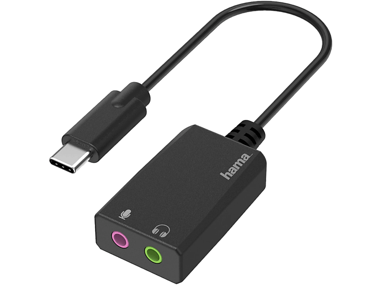 Hama Externe Geluidskaart Usb-c - 2 X Jack 3.5mm (in/out) (200320)