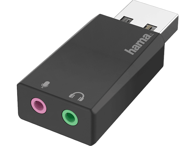 Hama USB-A naar 2x 3.5mm Jack Geluidskaart