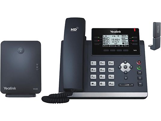 YEALINK W41P - Téléphone DECT (Noir)