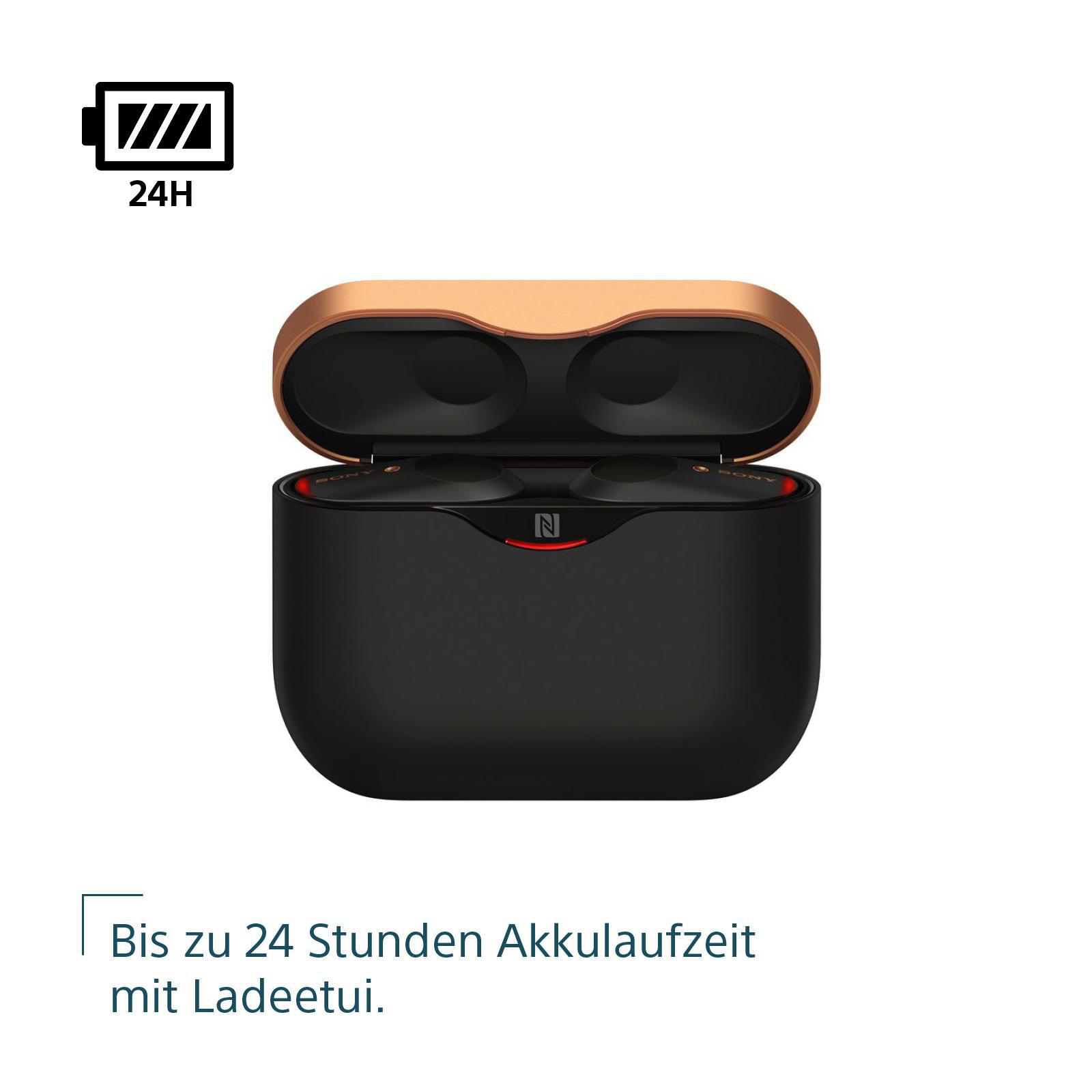 SONY WF-1000XM3, Earbuds, Ladeetui, In-ear Kopfhörer Bluetooth Schwarz