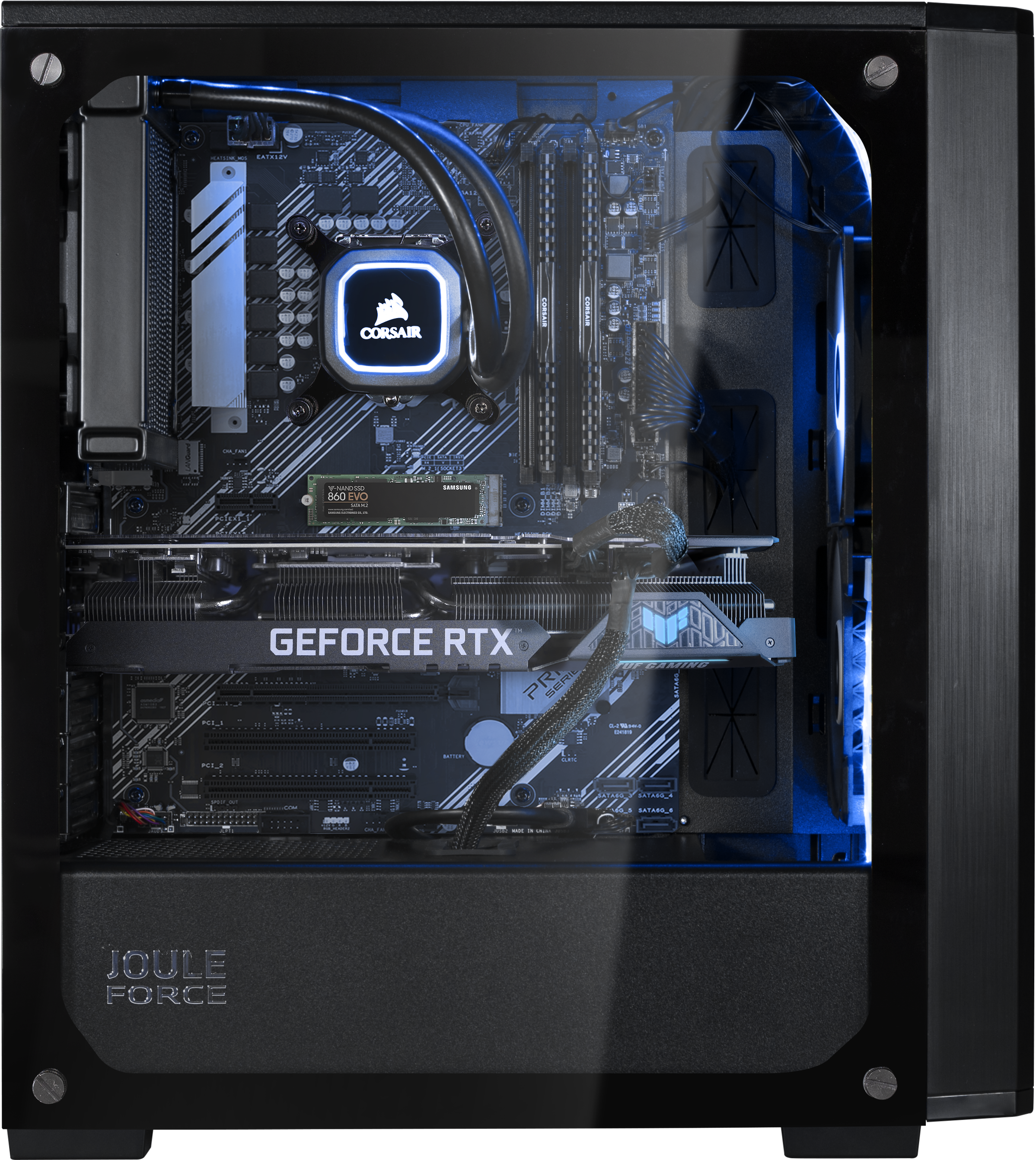 JOULE PERFORMANCE Nuke RTX3070 II7 - Gaming PC, Intel® Core™ i7, 1 TB SSD, 16 GB RAM,   (8 GB, GDDR6), Schwarz