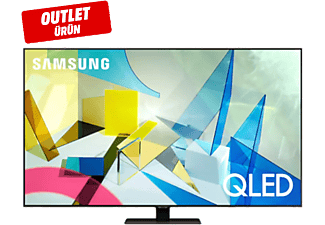 SAMSUNG 55Q80T 55'' 139 Ekran Uydu Alıcılı Smart 4K Ultra HD QLED TV Karbon Gümüş Outlet 1209959