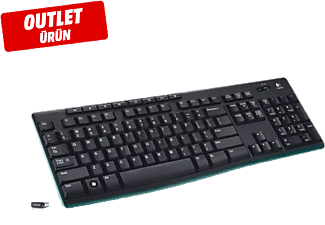 LOGITECH K270 Kablosuz Klavye Siyah Outlet 1093047