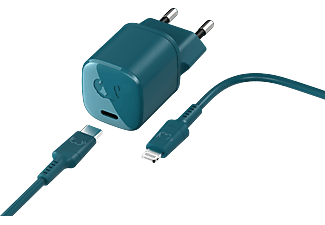 FRESH 'N REBEL USB-C Mini Charger 18 Watt met Apple Lightning-kabel 1,5 Meter Blauw