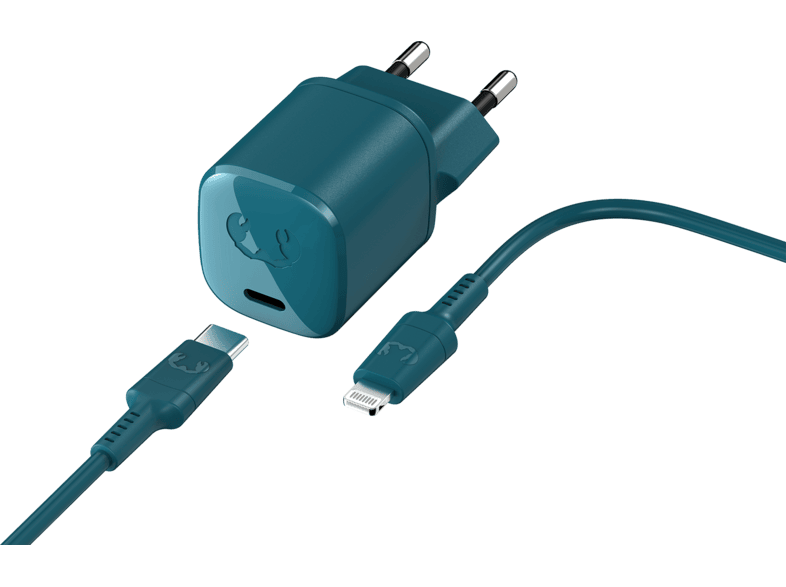 FRESH 'N REBEL USB-C Charger 18 Watt met Apple Lightning-kabel 1,5 Meter Blauw kopen? | MediaMarkt
