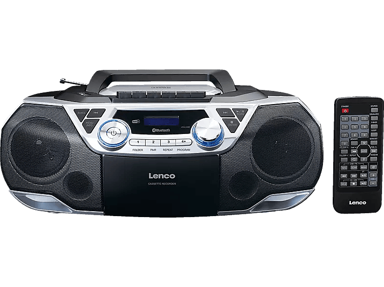 Lenco SCD-720SI Radio portable DAB+/FM, CD, Cassette et Boombox Bluetooth