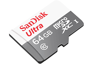 SANDISK 186501, Micro-SDXC Micro Speicherkarte, 64 GB, 100 MB/s