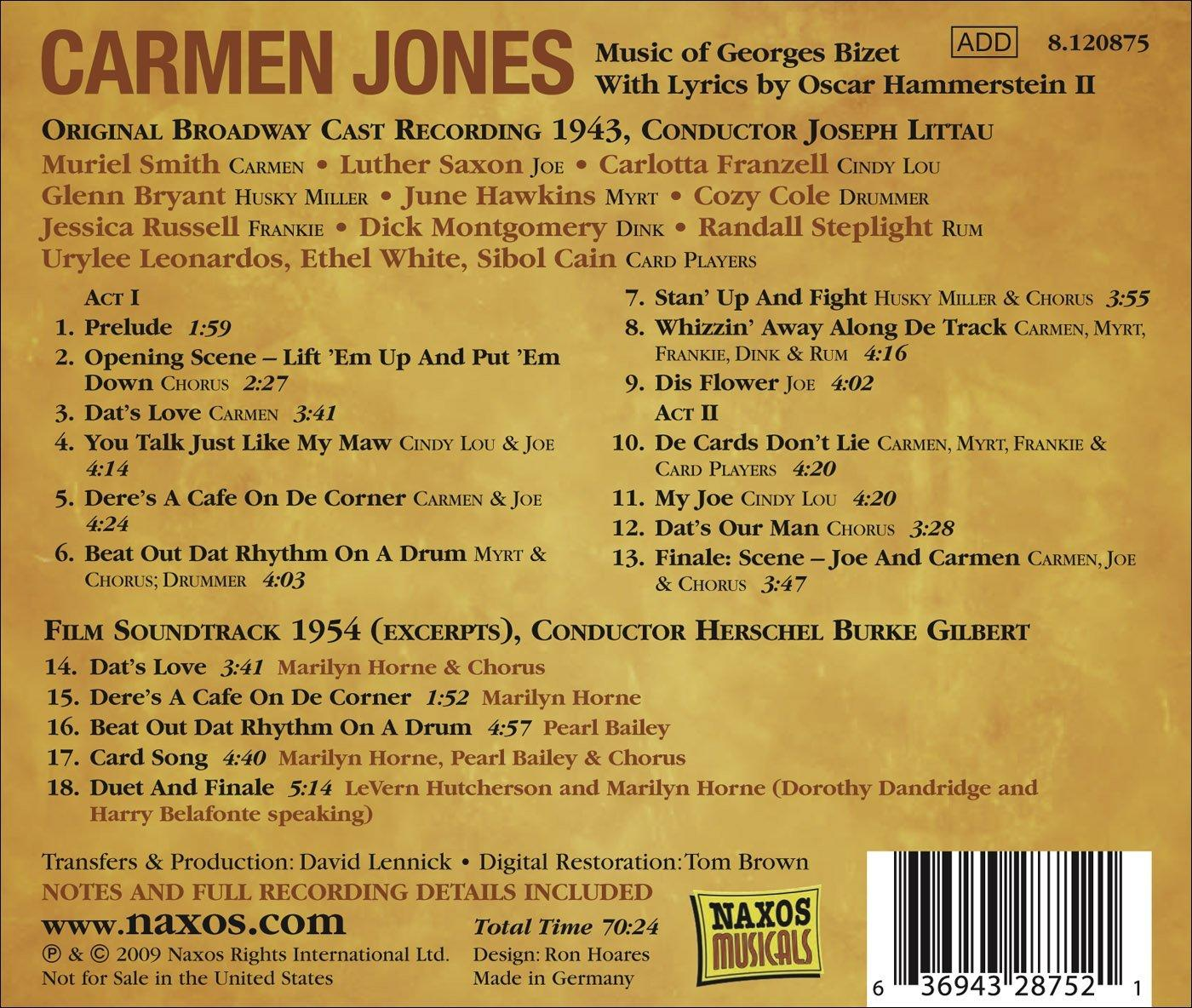 VARIOUS - - (CD) Jones Carmen