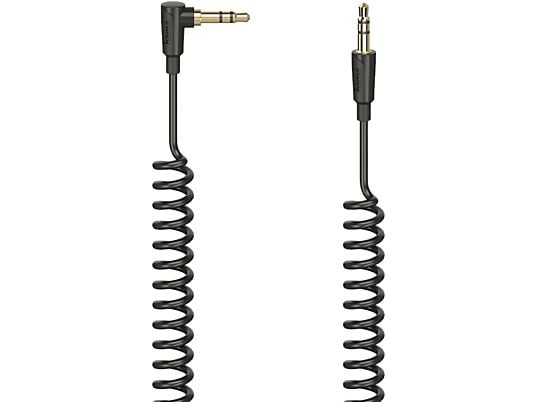 HAMA Audio kabel Spiral 90° Jack 3.5mm - Jack 3.5mm 1.5m (205114)