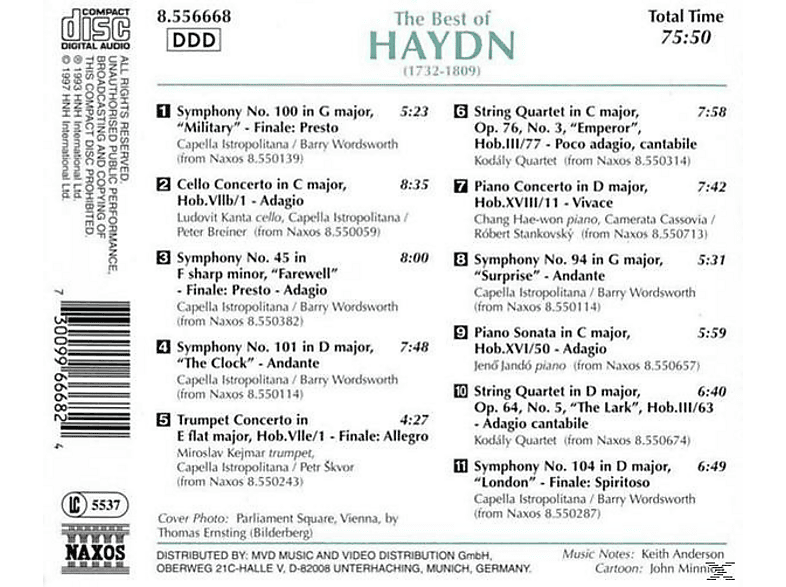 Thumbnail - VARIOUS - Best Of Haydn (CD)