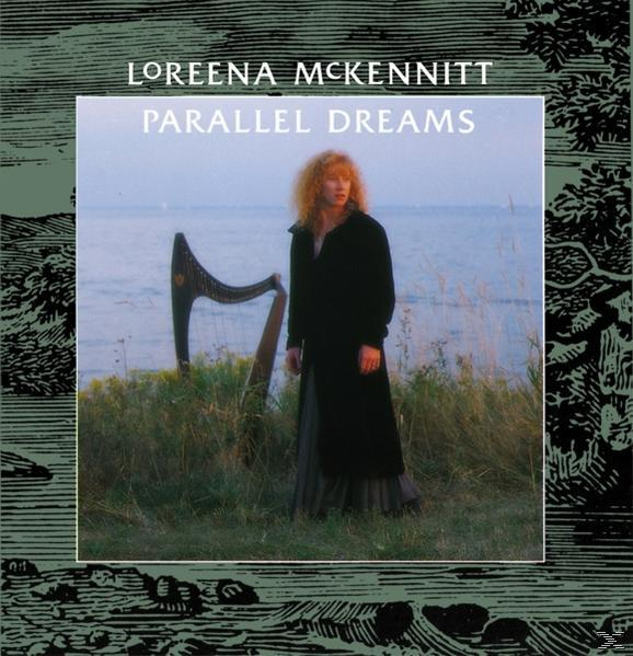 Loreena McKennitt album borítója. Nő fekete kabátban a tengerparton. Zöld szegély.