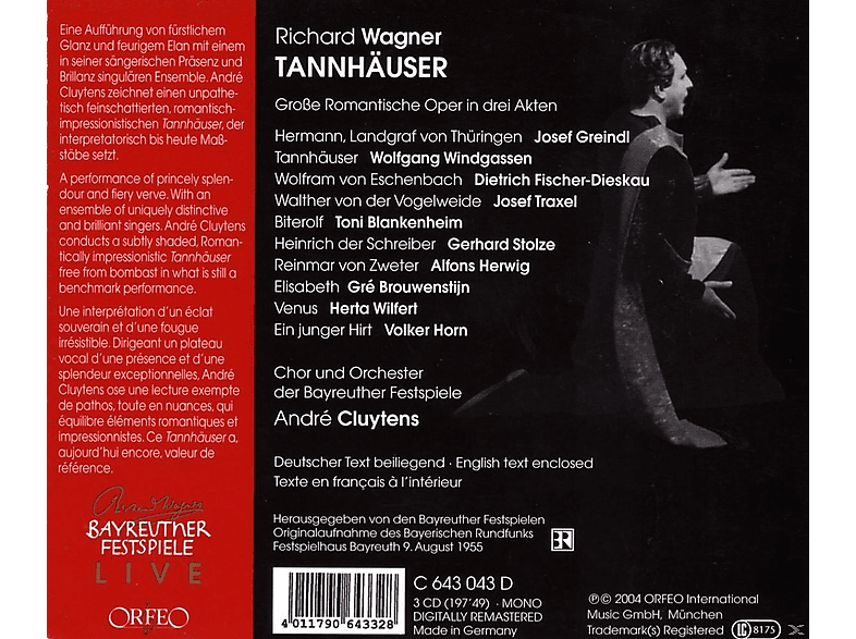 Thumbnail - Chor Und Orchester Der Bayreuther Festspiele - Tannhäuser (CD)