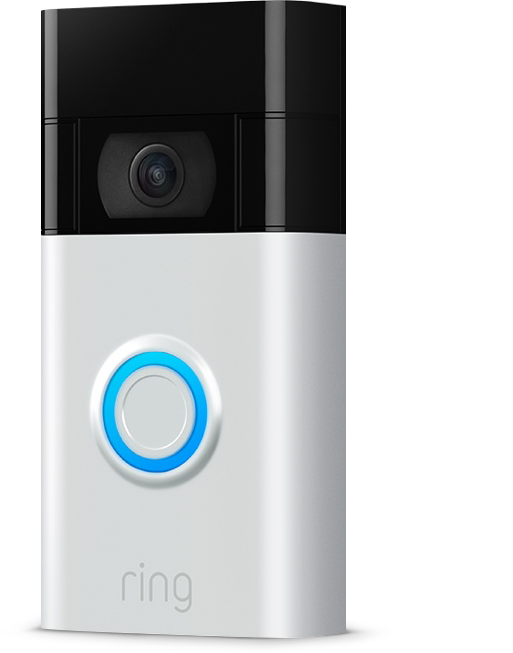 RING Video Doorbell 2.Gen, Videotürklingel Satin/Nickel (KGY-00052)  Video-Türklingel (Anzahl Kameras: 1, für Außen, Nachtsichtfunktion, Akkubetrieb, Grau)